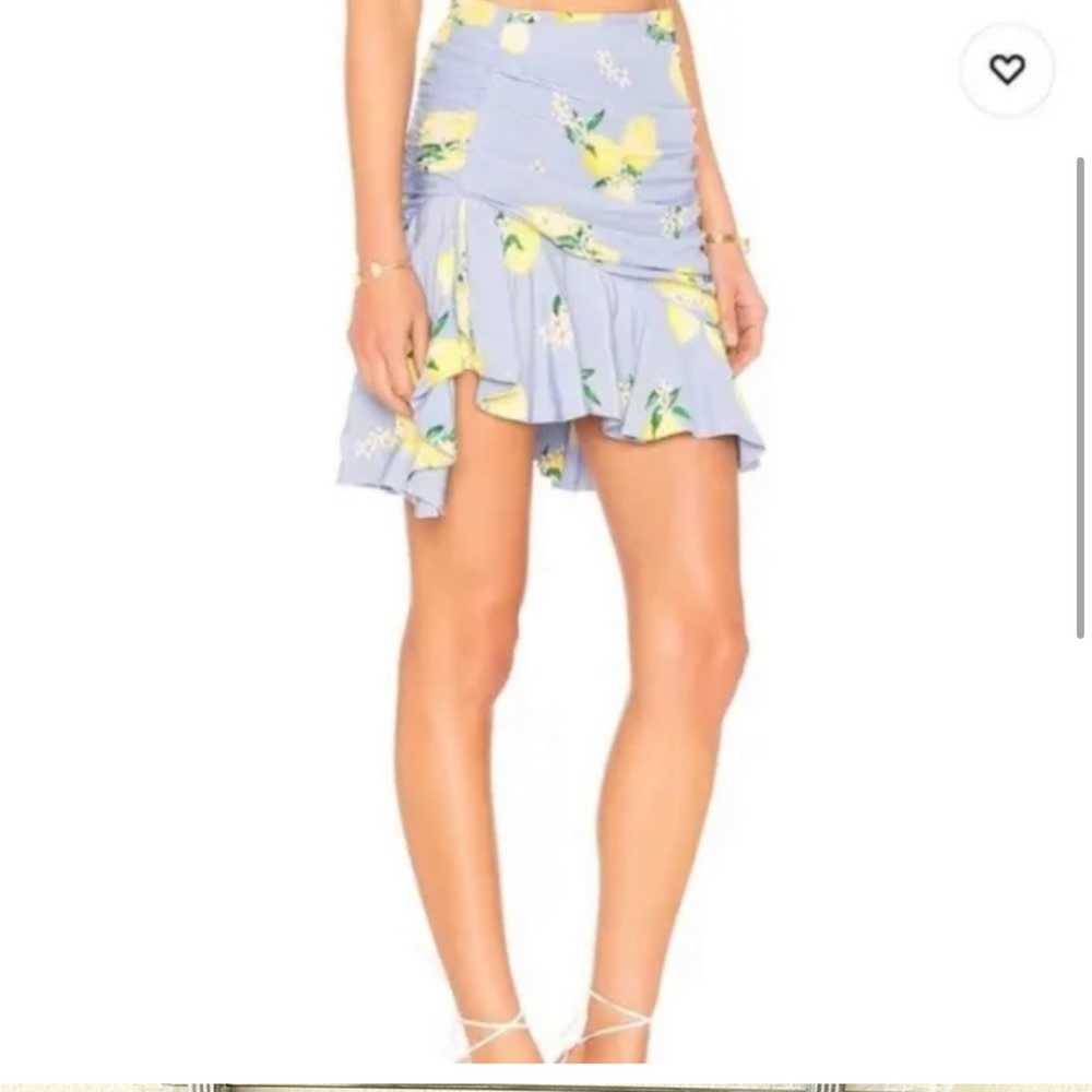 MAJORELLE REVOLVE LEMONS SKIRT SIZE M